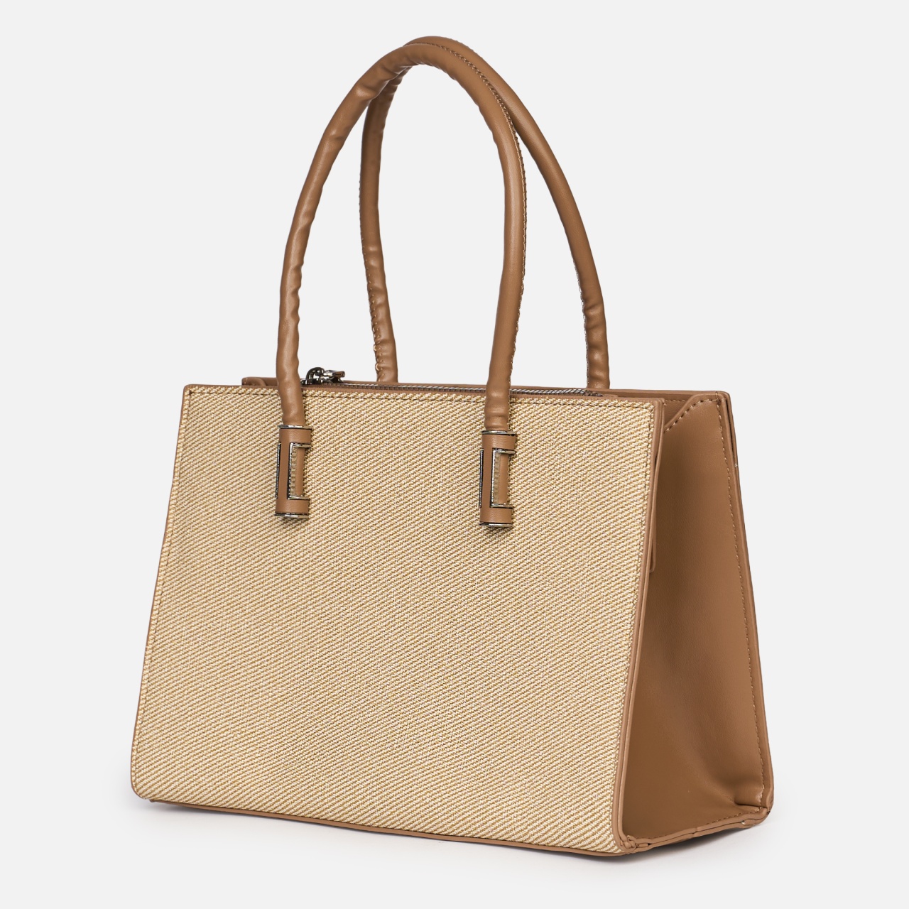 Geantă office din piele ecologică cu mânere lungi și design clasic CRL1486