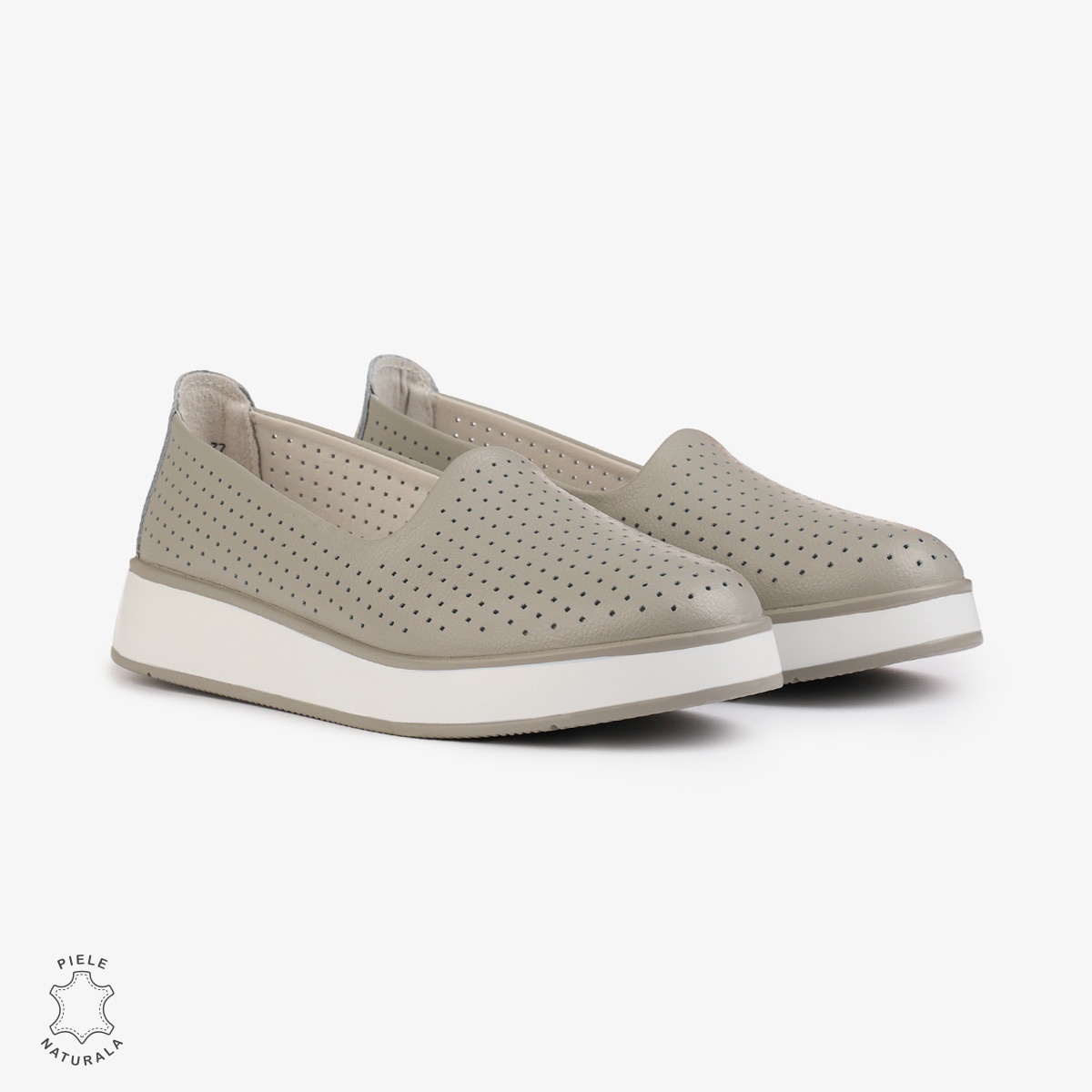 BALERINI Dama Piele Naturala PERFORATA CRL1006 Culoare: GRI