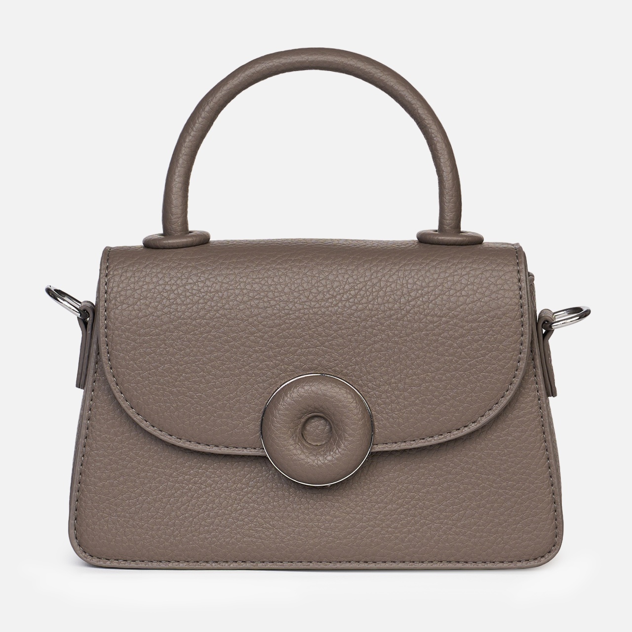 Geanta din piele ecologica cu detalii metalice și design sofisticat CRL1488