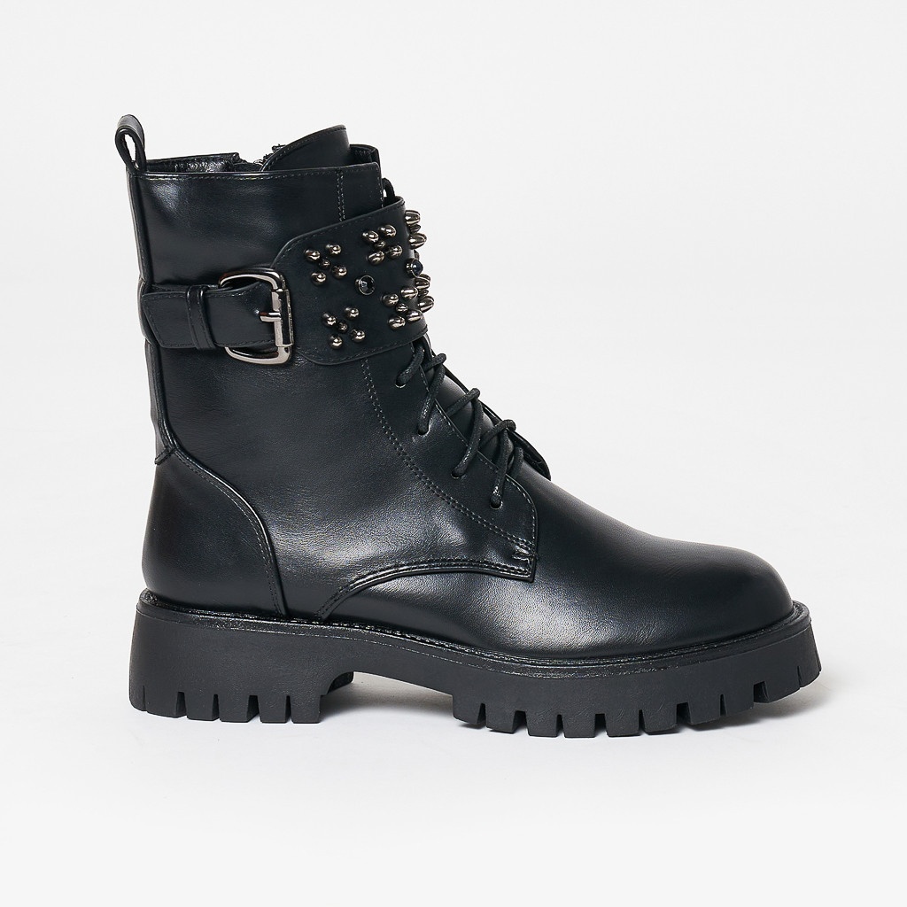 Ghete dama din Piele Ecologica CRL0631 Negre