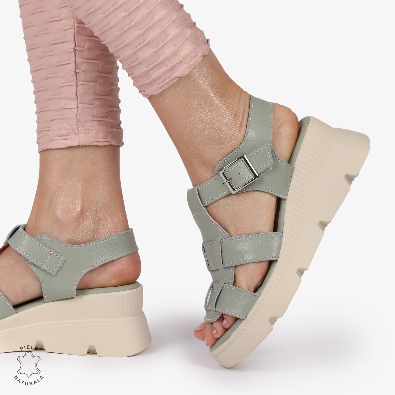 SAndale DAMA DIN PIELE NATURALA CU BARETE CRL1421 BARILLA