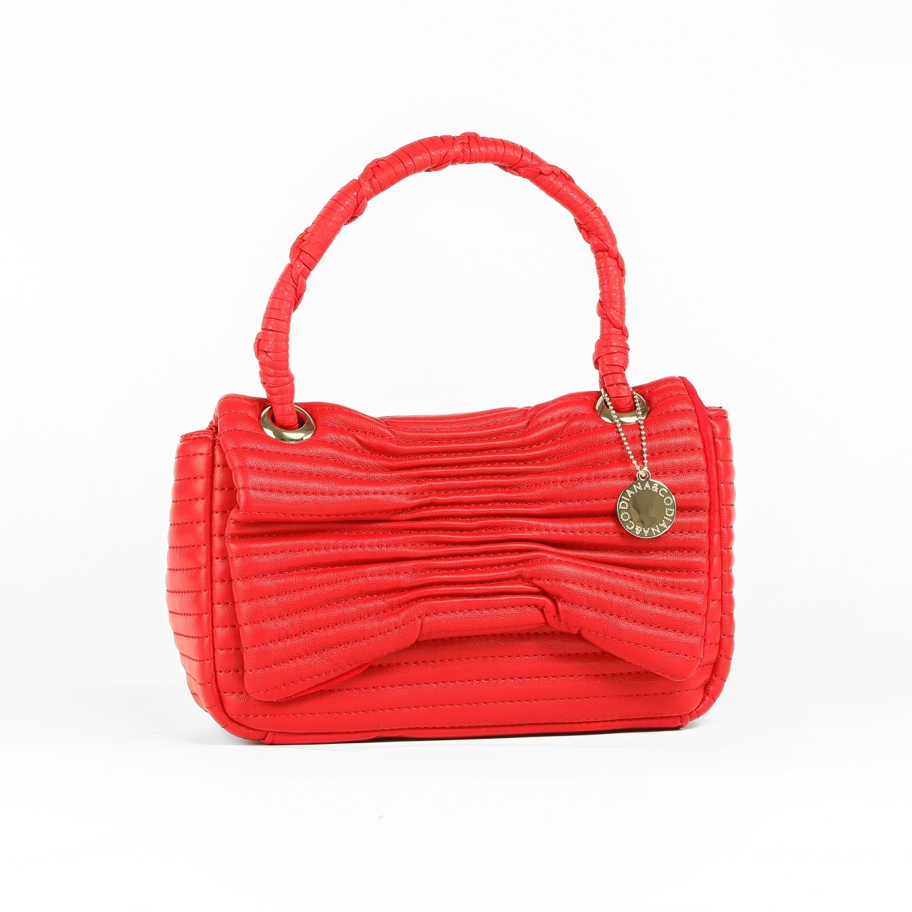 GEANTA CASUAL MICA CU MANER DIN PIELE ECOLOGICA CRL 18131 ROSU)