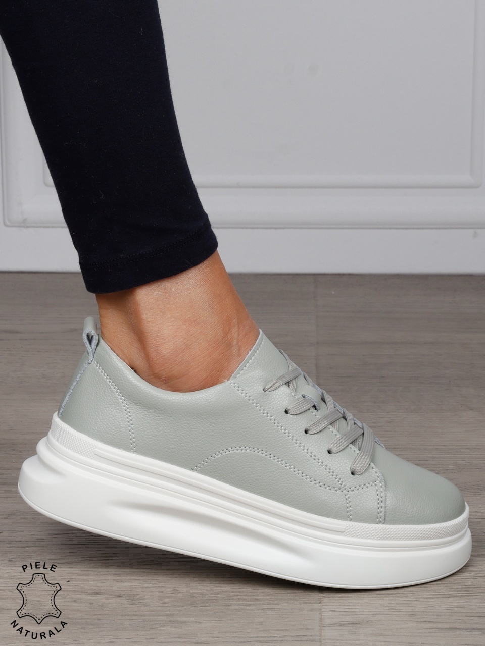 Pantofi Casual dama din Piele Naturala CRL1055 CULOARE: BARILLA