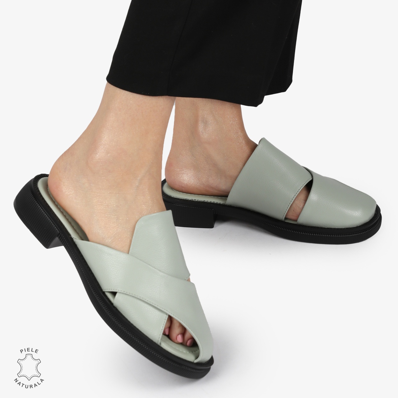 PAPUCI Dama Piele Naturala CRL1374 BARILLA