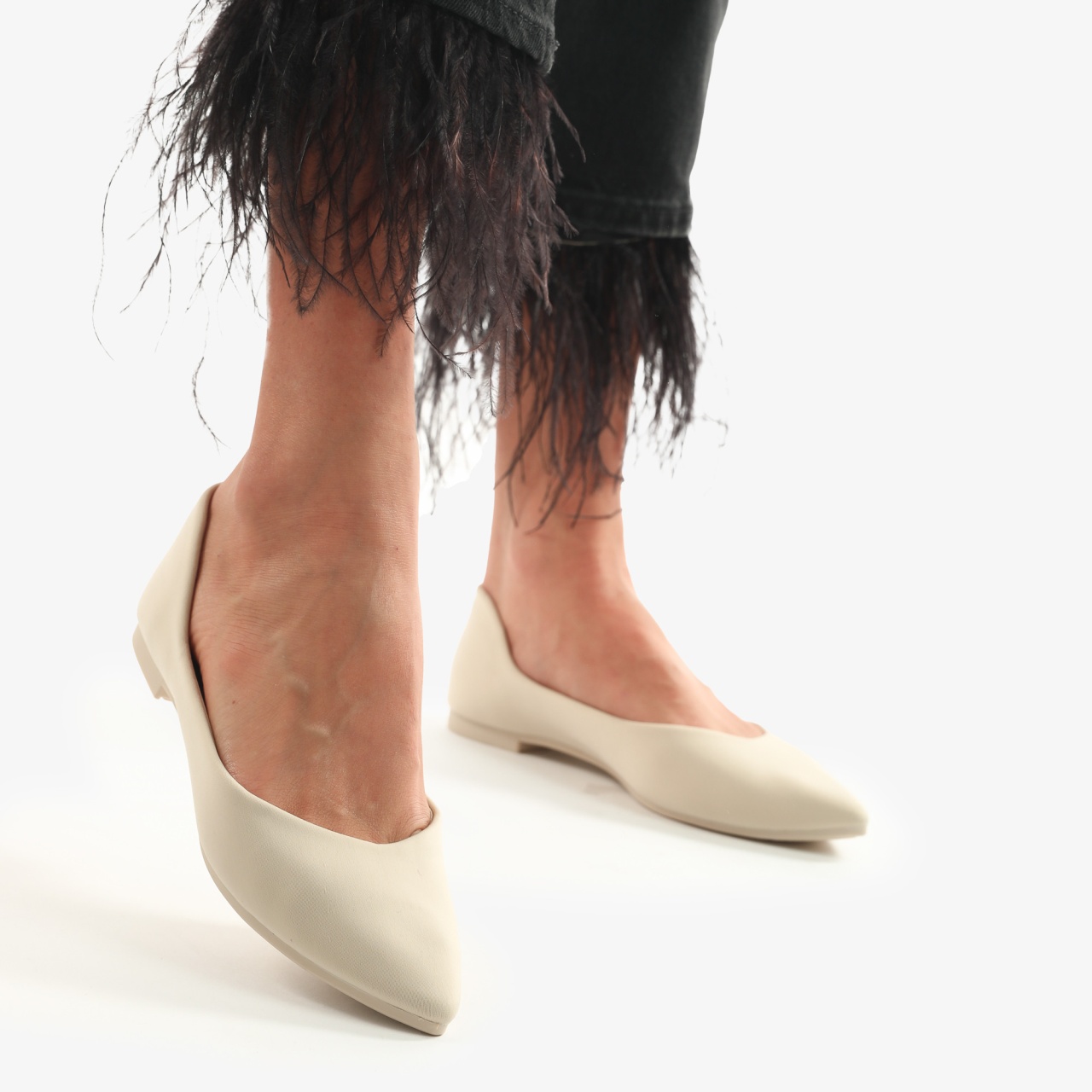 BALERINI Dama din Material Lycra CRL0762 BEJ