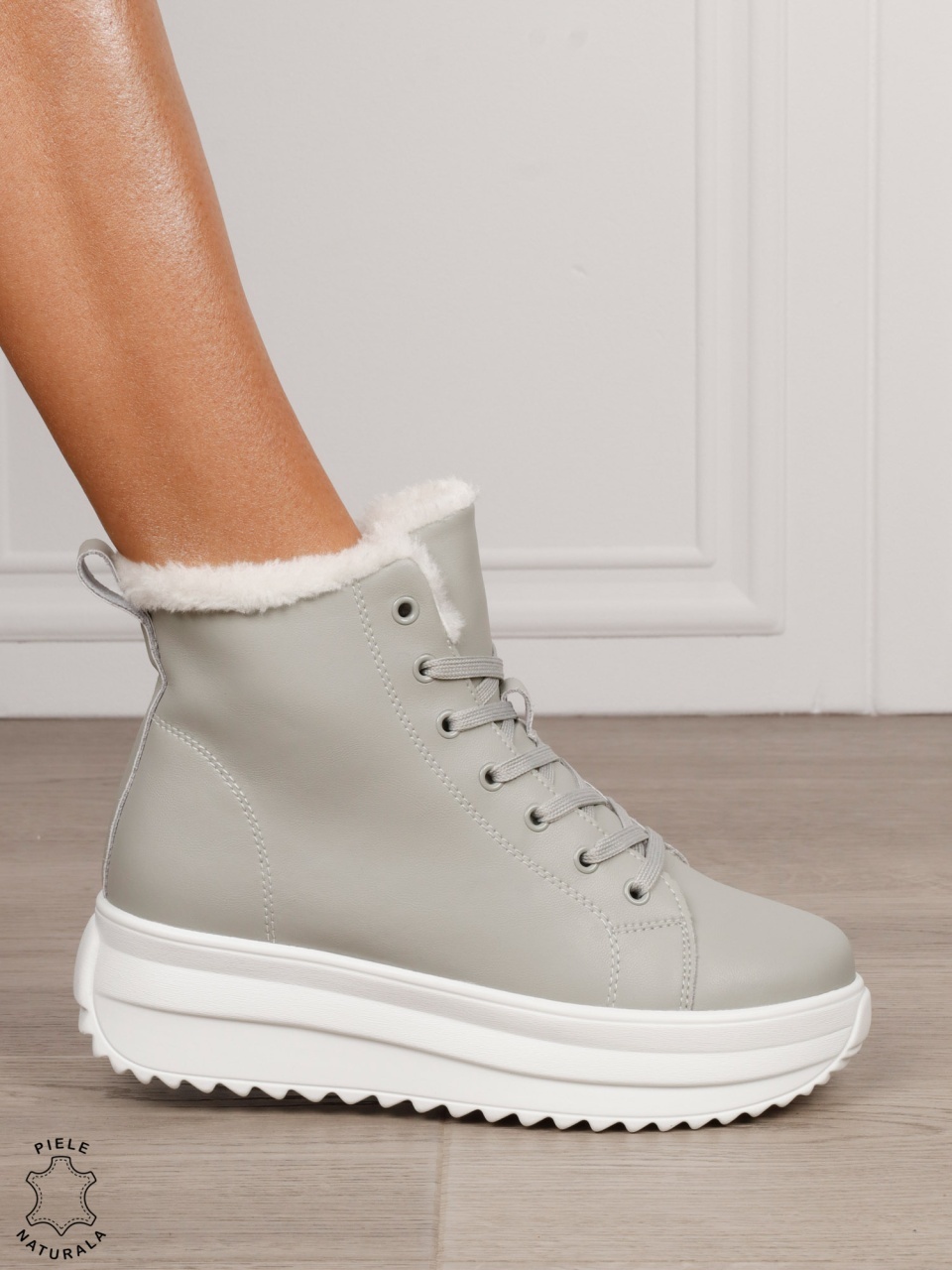 Ghete Dama IMBLANITE DIN Piele Naturala CRL1298 BARILA