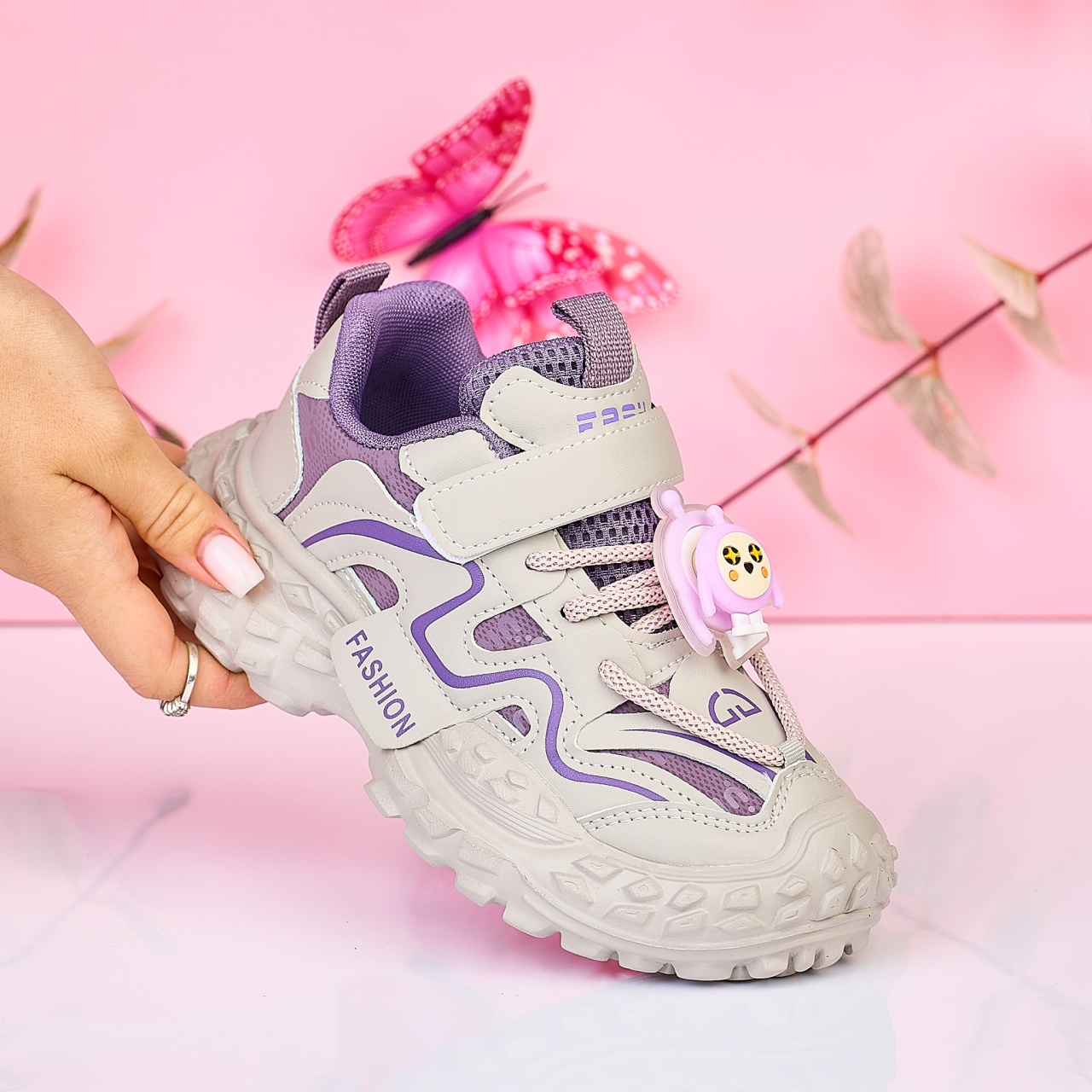 Incaltaminte copii din piele ecologica cu inchidere DUBLA SI MODEL PE TALPA CRL1475