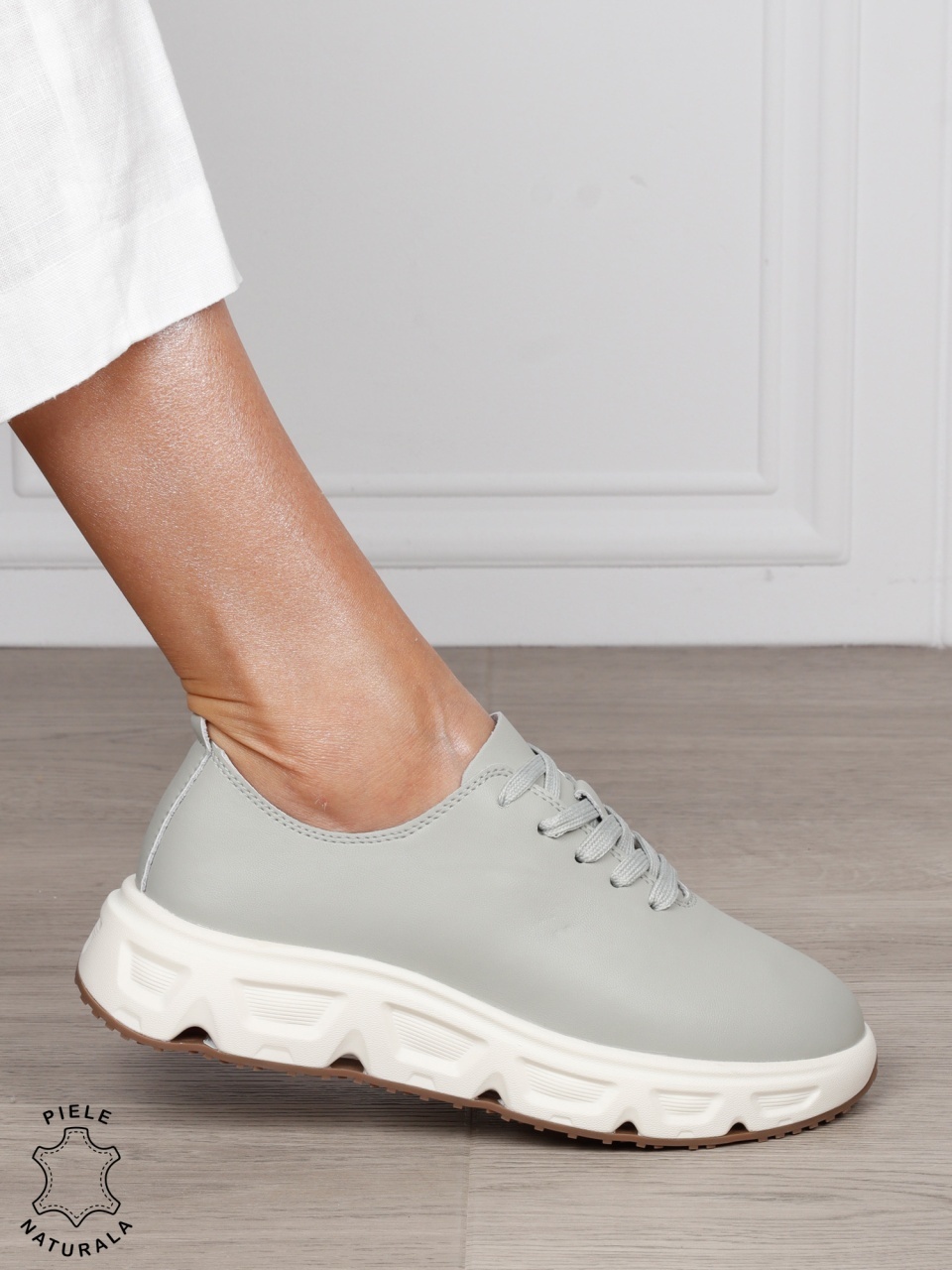 Pantofi Casual dama din Piele Naturala cu talpa speciala CRL1557 BARILLA