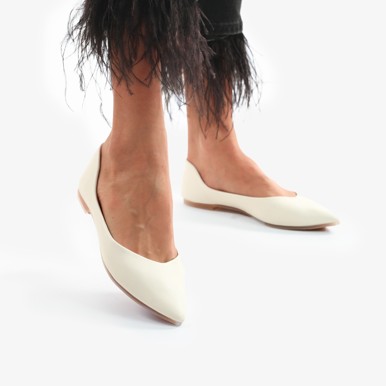 BALERINI Dama din Material Lycra CRL0762 ALB