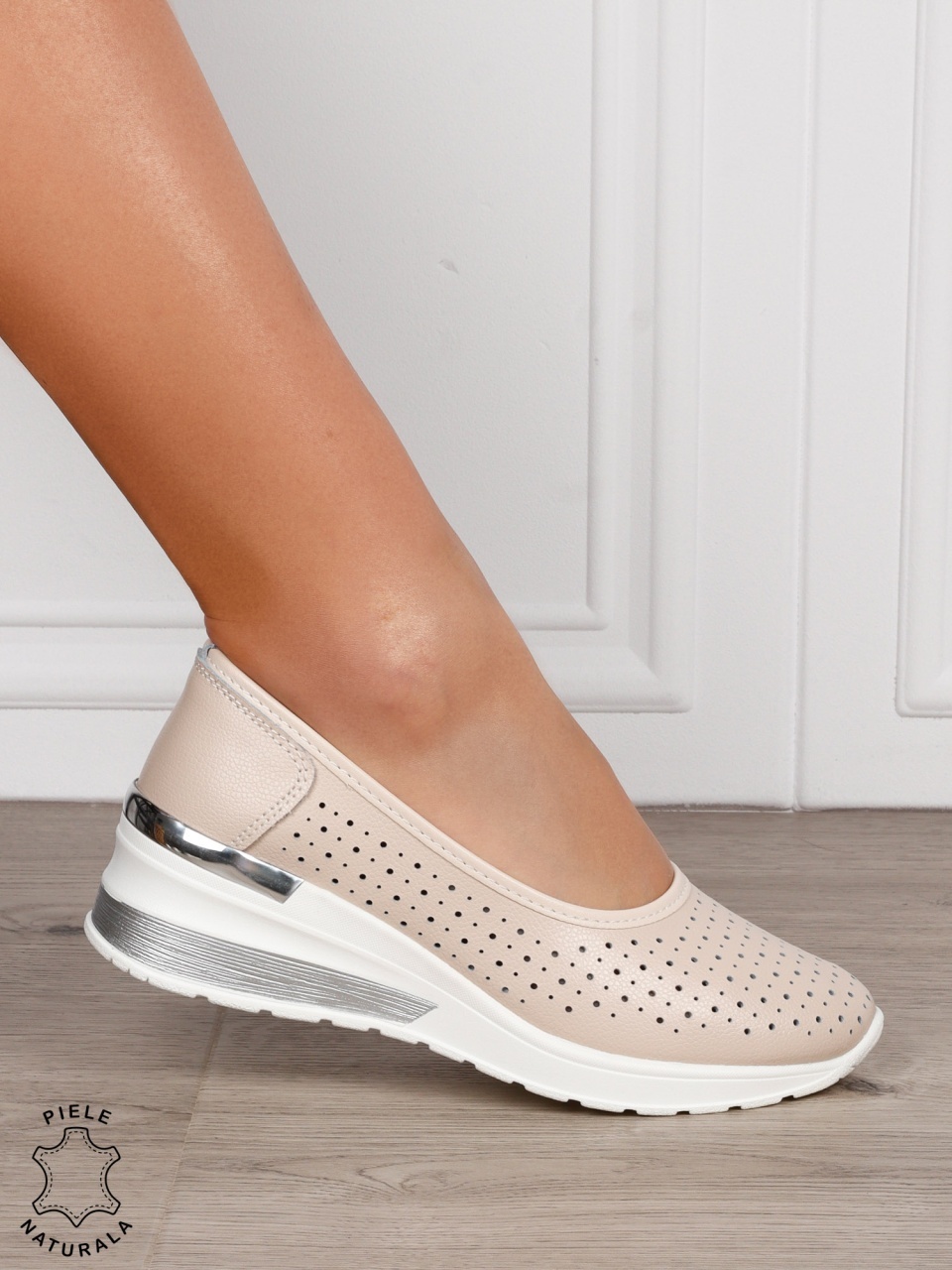 BALERINI DAMA din PIELE NATURALA CRL0978 CULOARE: ROZ