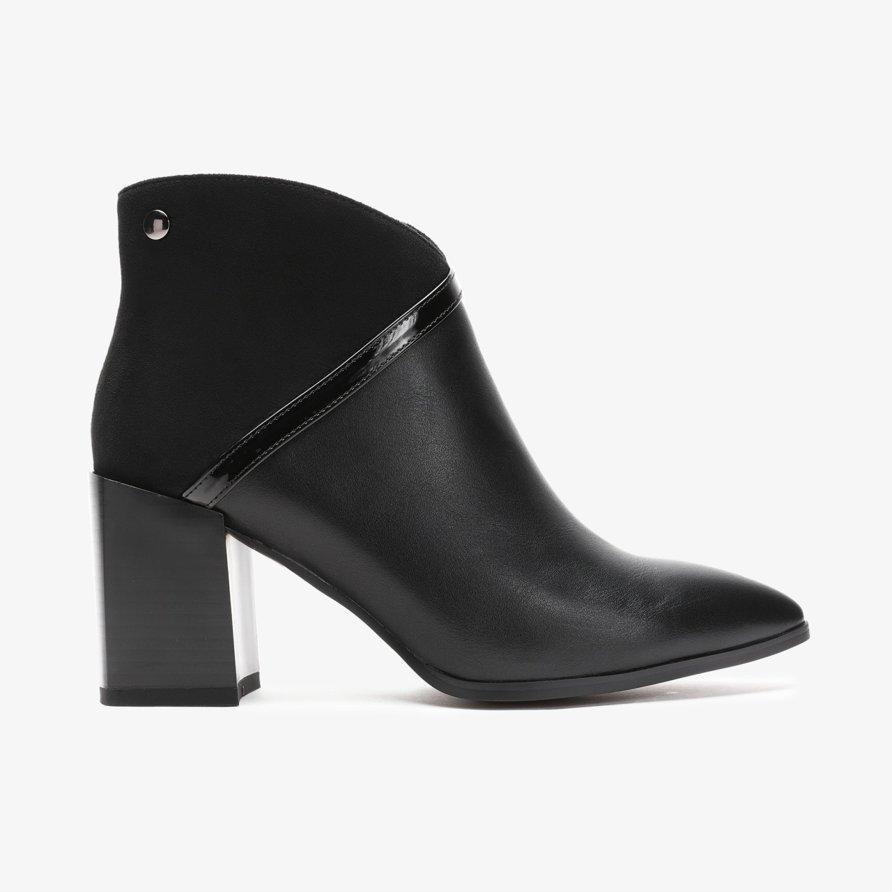Botine dama din Piele Ecologica CRL0661 Negru
