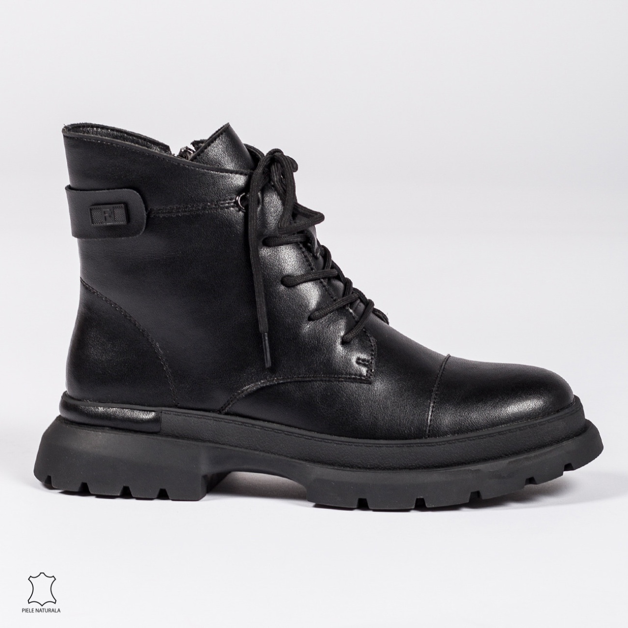 Ghete dama din Piele Naturala CRL0617 Negre