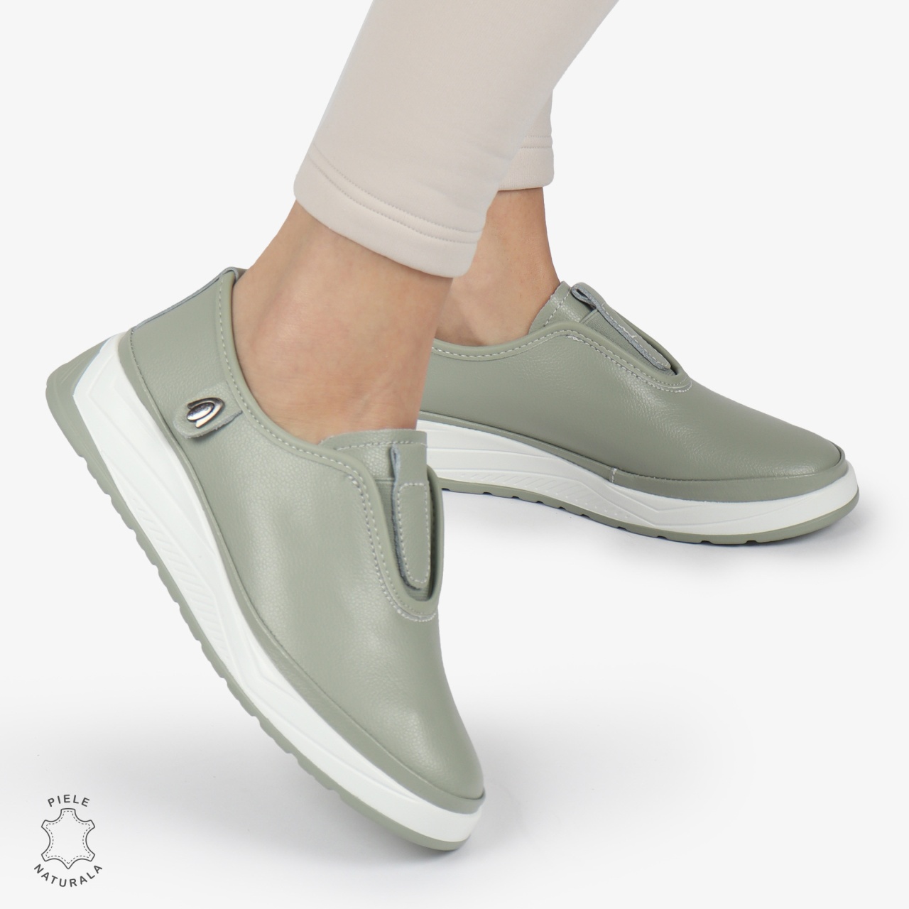 Pantofi Casual dama din Piele naturala CONFORTABILI SLIP-ON CRL1336 BARILA