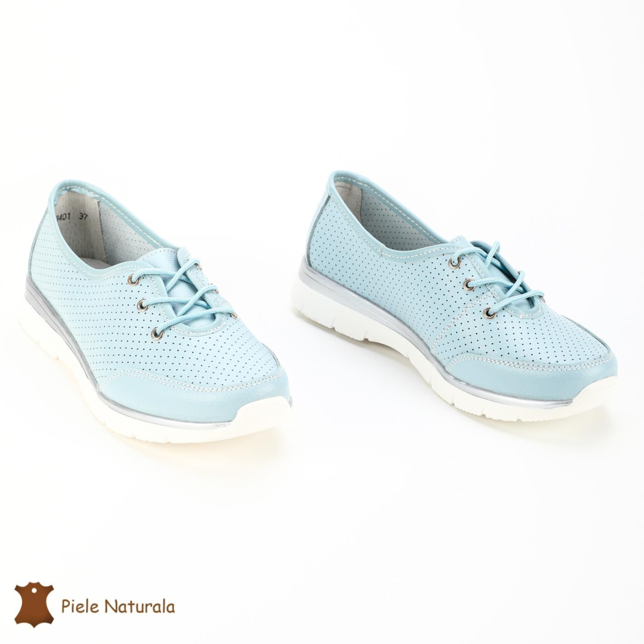 BALERINI SPORT dama din Piele naturală CRL0114 ALBASTRU