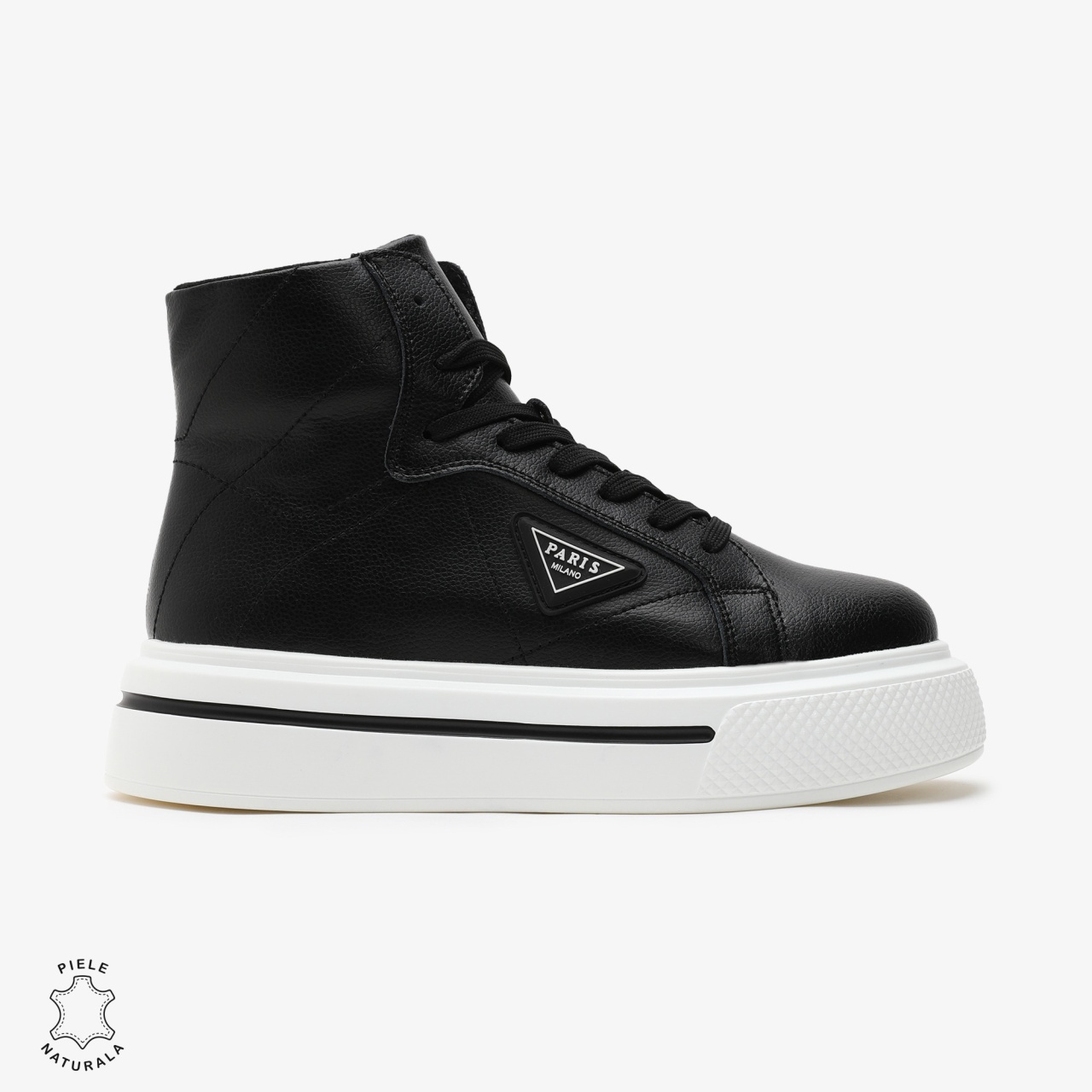 Ghete dama din Piele Naturala CRL0647 NEGRU
