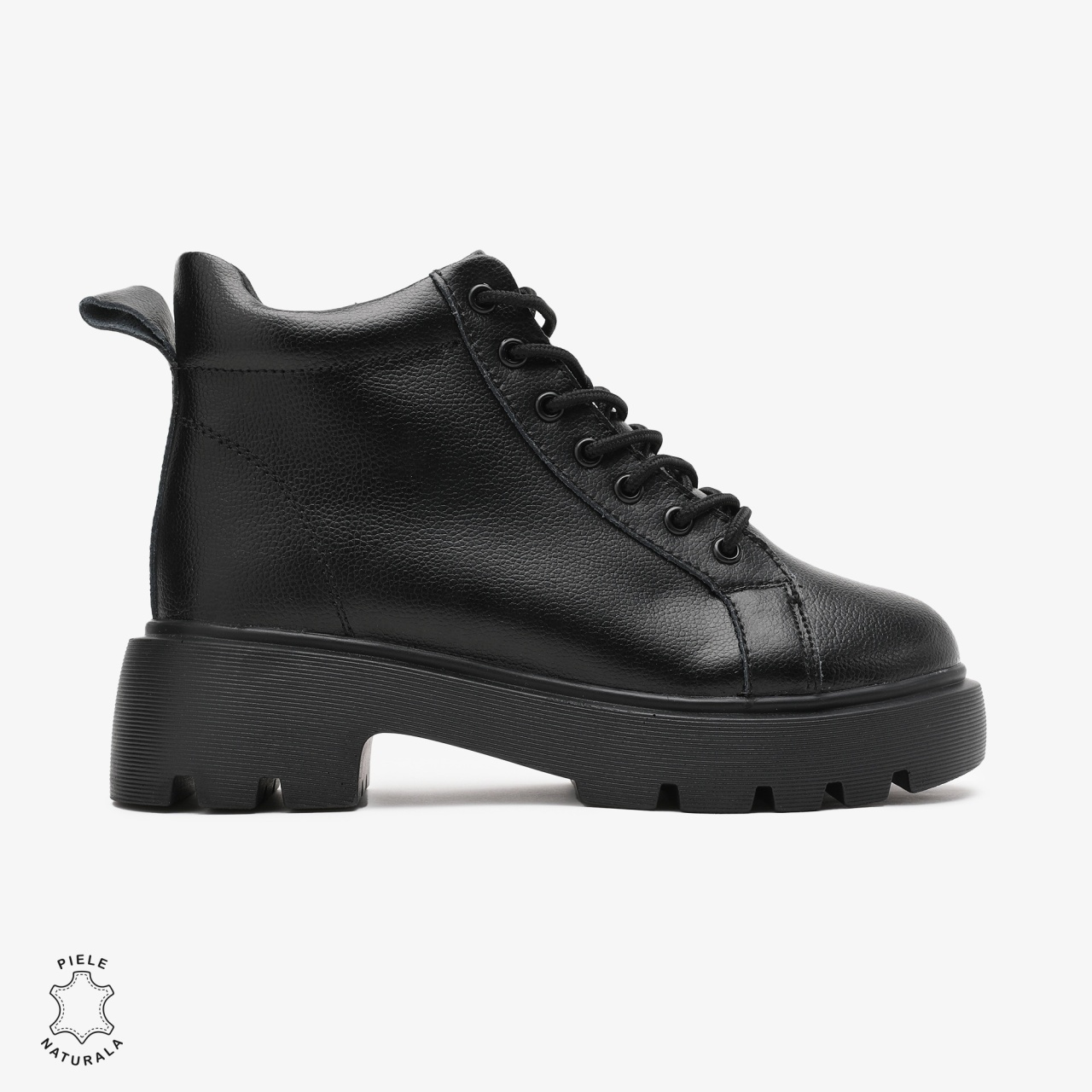 Ghete dama din Piele Naturala CRL0677 Negre