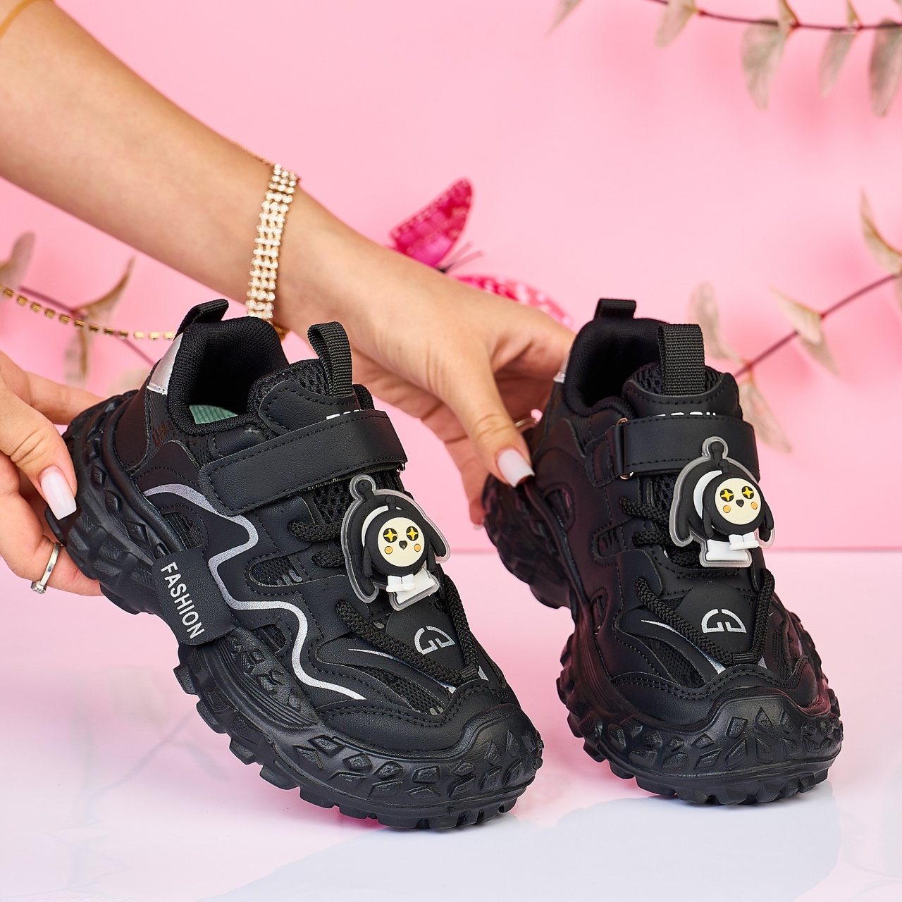 Incaltaminte copii din piele ecologica cu inchidere DUBLA SI MODEL PE TALPA CRL1475