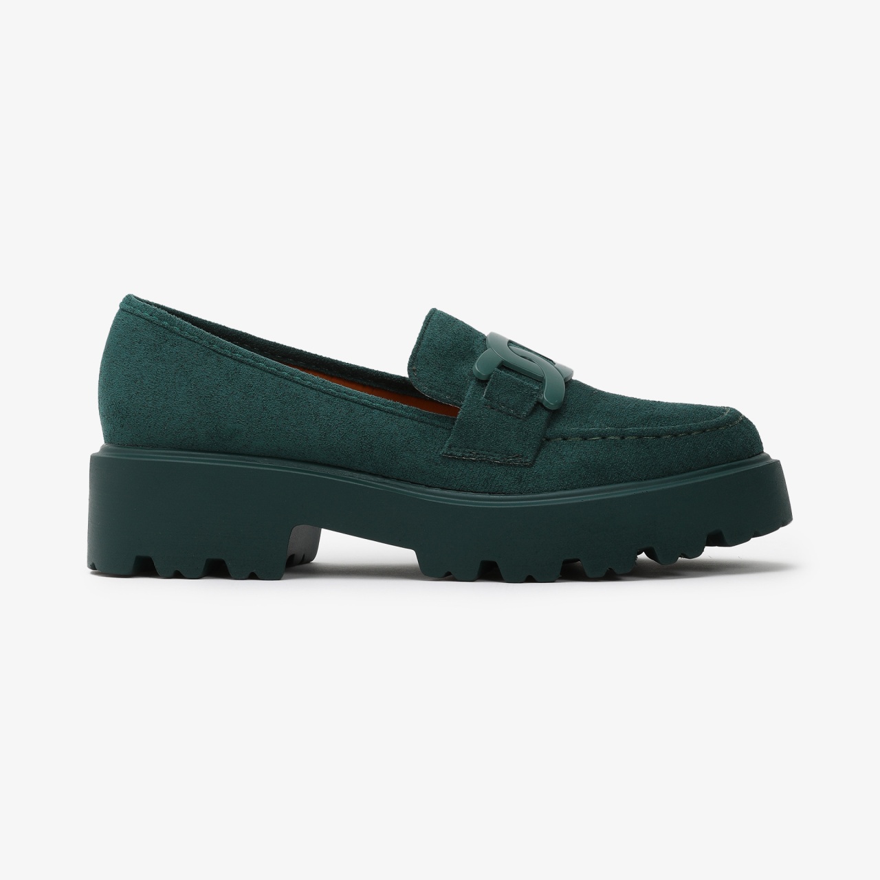 Mocasini dama din Piele Ecologica intoarsa CRL0563VERDE