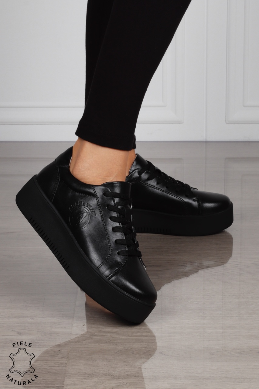 Pantofi Casual DAMA din PIELE Naturala cu talpa inalta CRL1455