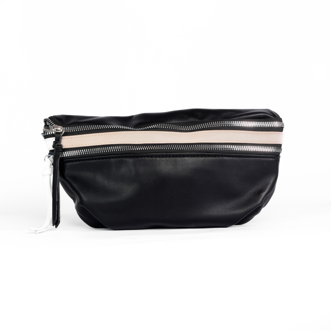 BORSETA CU CUREA REGLABILA PIELE ECOLOGICA CRL 18421 NEGRU