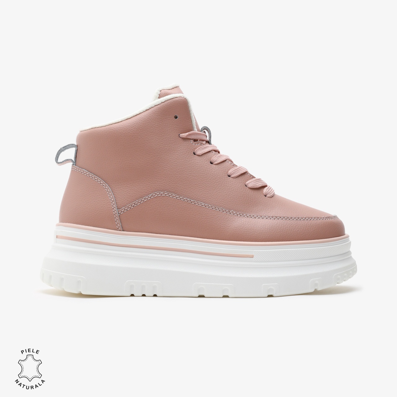 Ghete dama din Piele Naturala CRL0646 ROZ