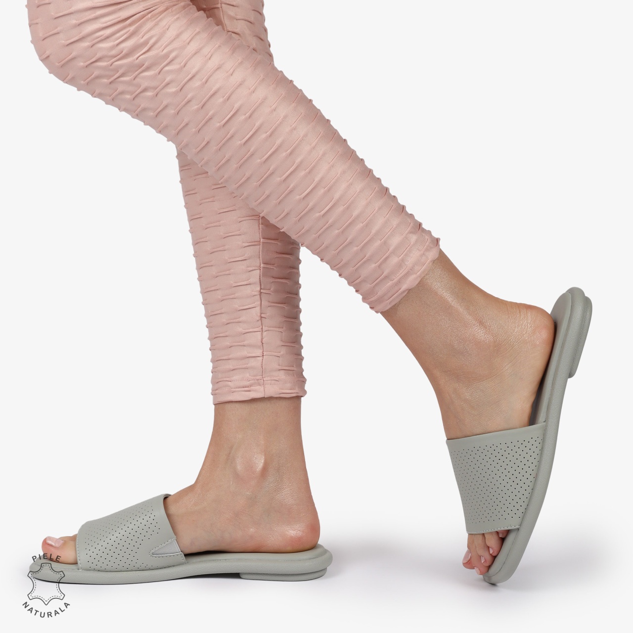 PAPUCI DAMA DIN PIELE NATURALA CU TALPA JOASA CRL1426 BARILLA