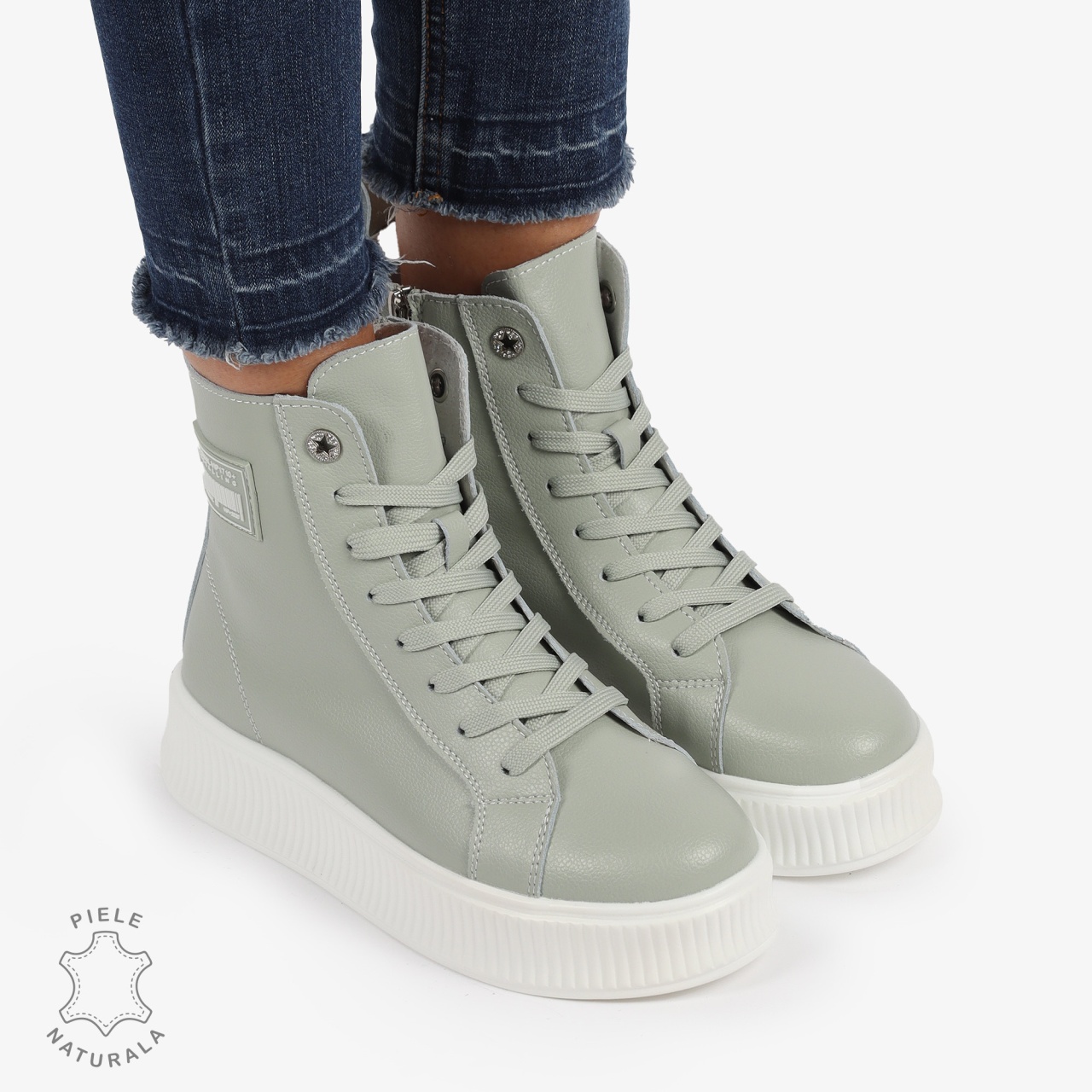 Ghete dama din Piele Naturala CRL0649 BARILLA