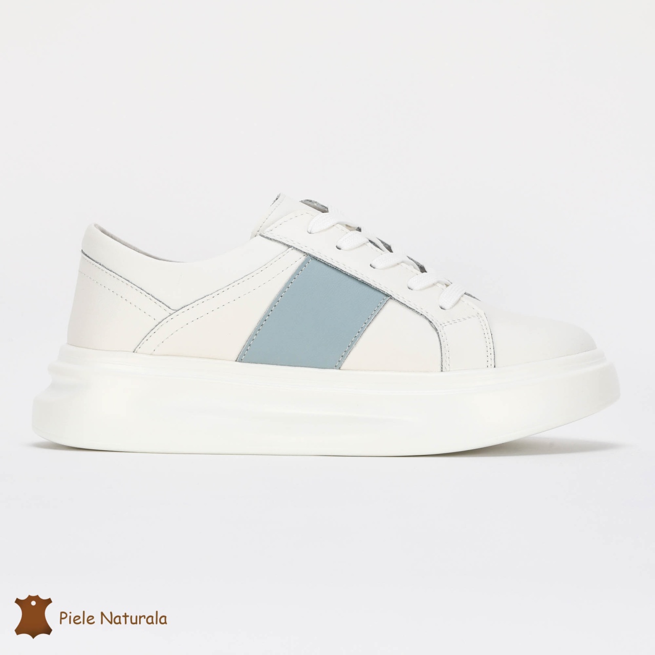 Pantofi Casual de dama din Piele naturala respirabili și ușori CRL0490 Albastru