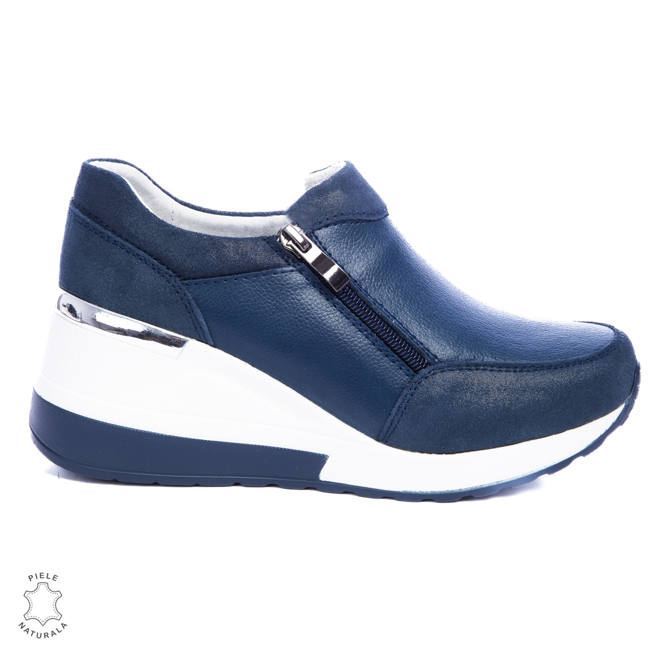 Pantofi Casual Dama Piele Naturala CRL0072 BLEUMARIN