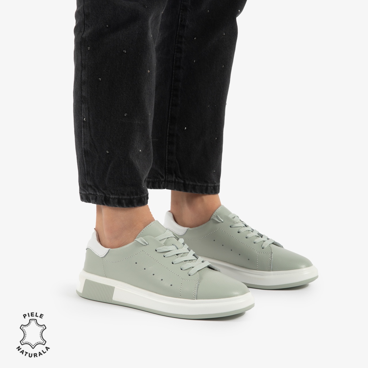 PANTOFI CASUAL DE DAMA DIN PIELE NATURALA CRL0770 BARILLA