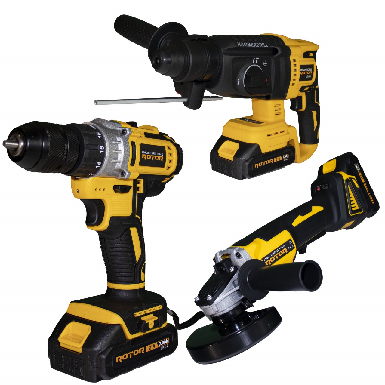 Set 3 scule cu acumulator ROTAR JFTS003-DC