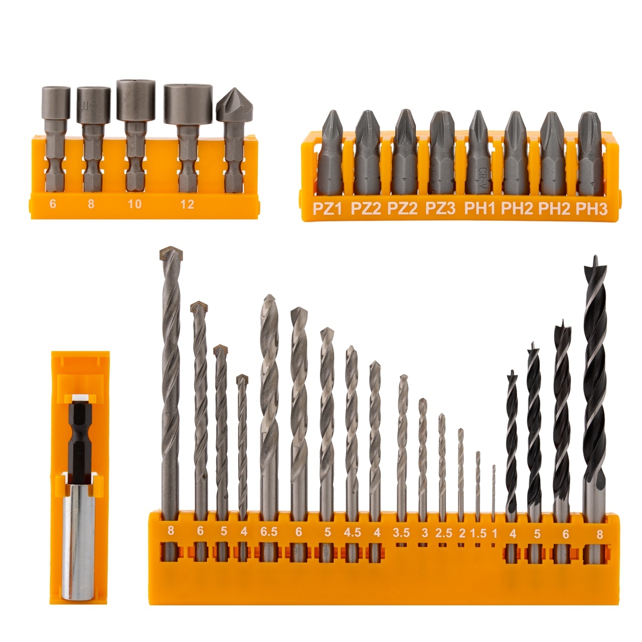 Set biti, tubulare si burghie, 41 piese ROTOR RBB41