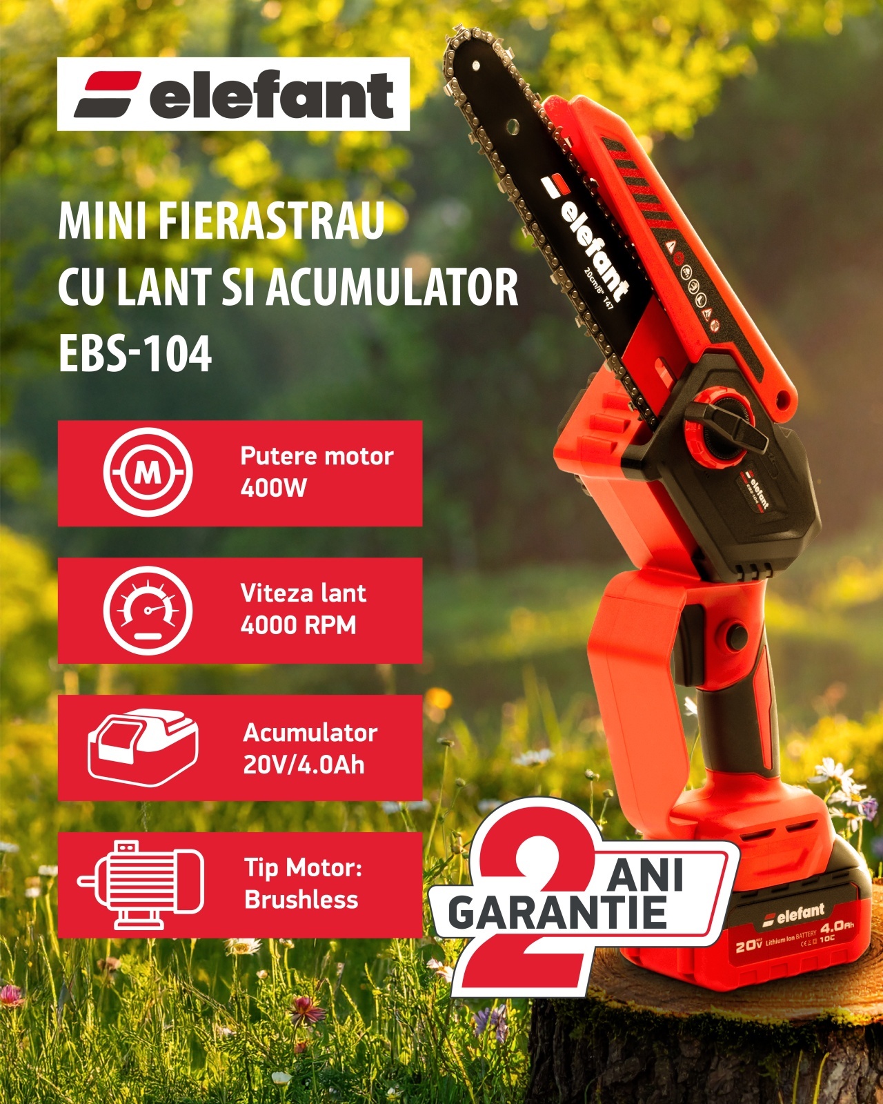 Mini drujba ELEFANT EBS-104
