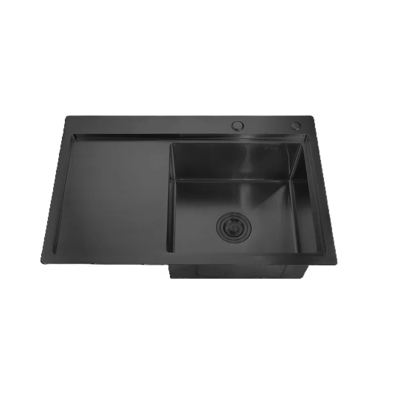 Chiuveta de bucatarie MIXXUS HM7849R-215 NANO-BLACK (3.0/0.8)