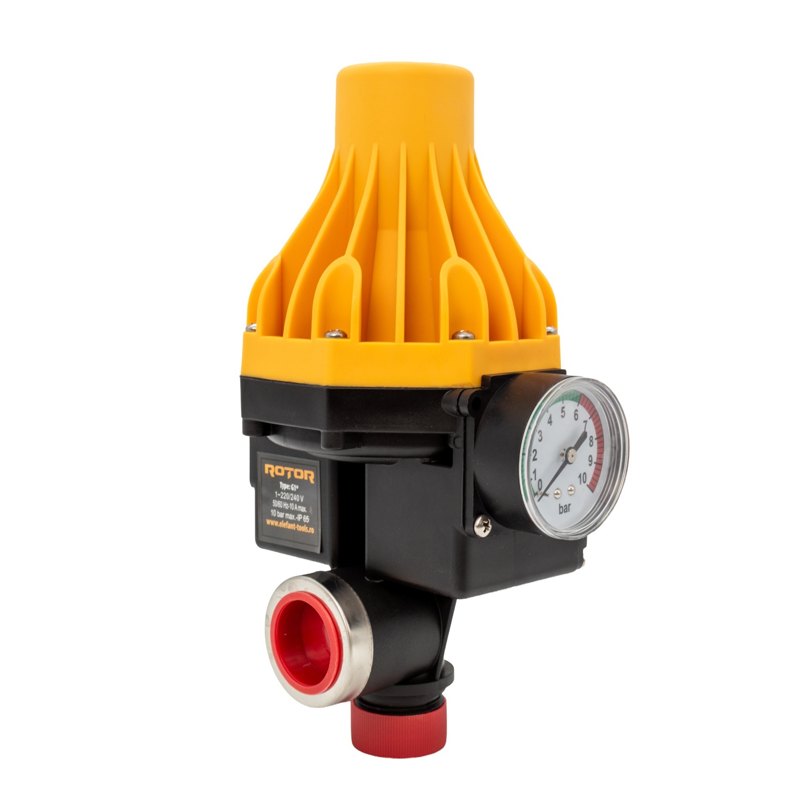 Prescontrol automat cu manometru pentru pompa de apa ROTOR RWPC-3, 1100W 1.5bar [1]