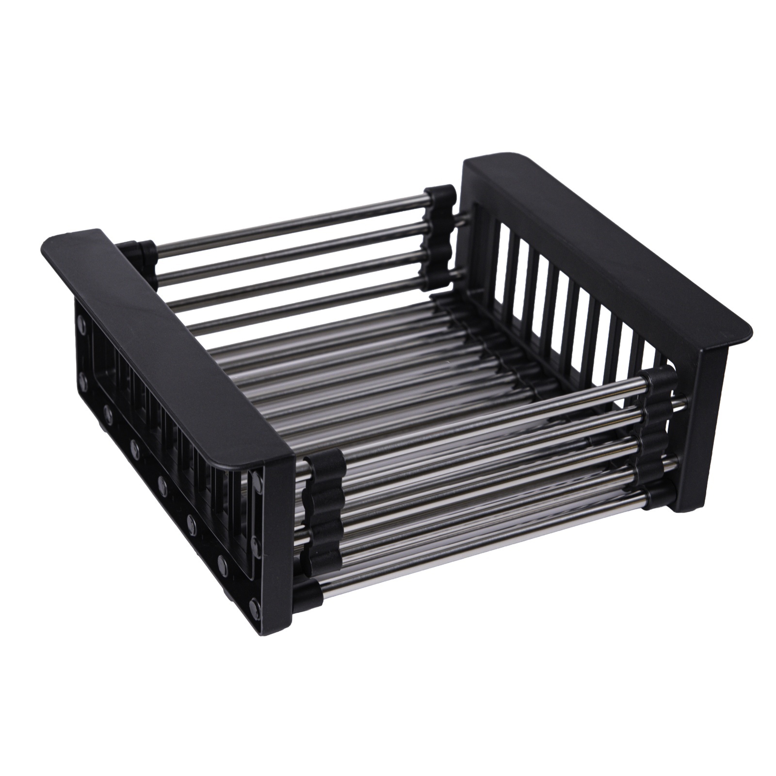 Scurgator extensibil negru 26–41.5 x 21.5 x 9 cm FLOW FSE-26B