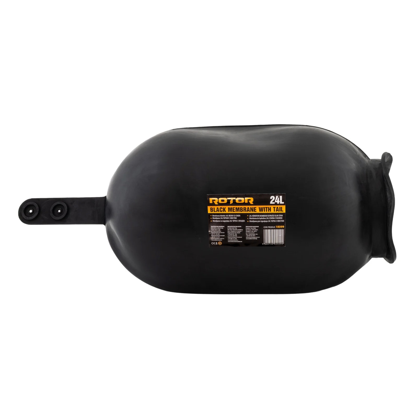 Piese și accesorii pentru pompe și aparate de stropit - Membrana pentru hidrofor 24L Negru cu coada ROTOR RMH-24CB