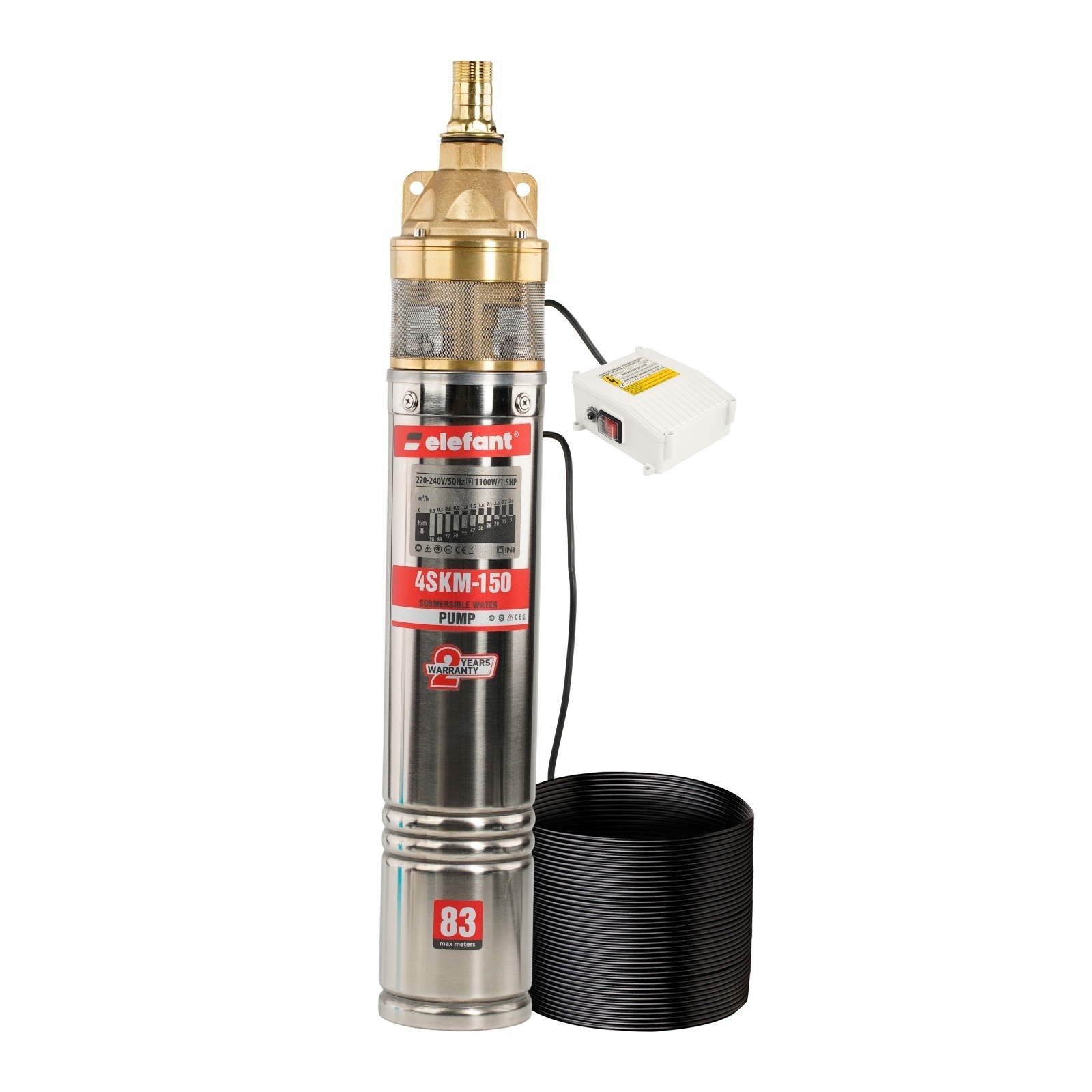Pompa submersibila cu panou de control ELEFANT 4SKM150
