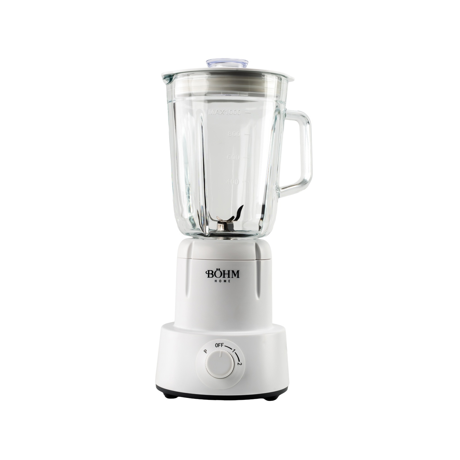 Blender 2 în 1 cu cupe din plastic si sticla BÖHM BM5010