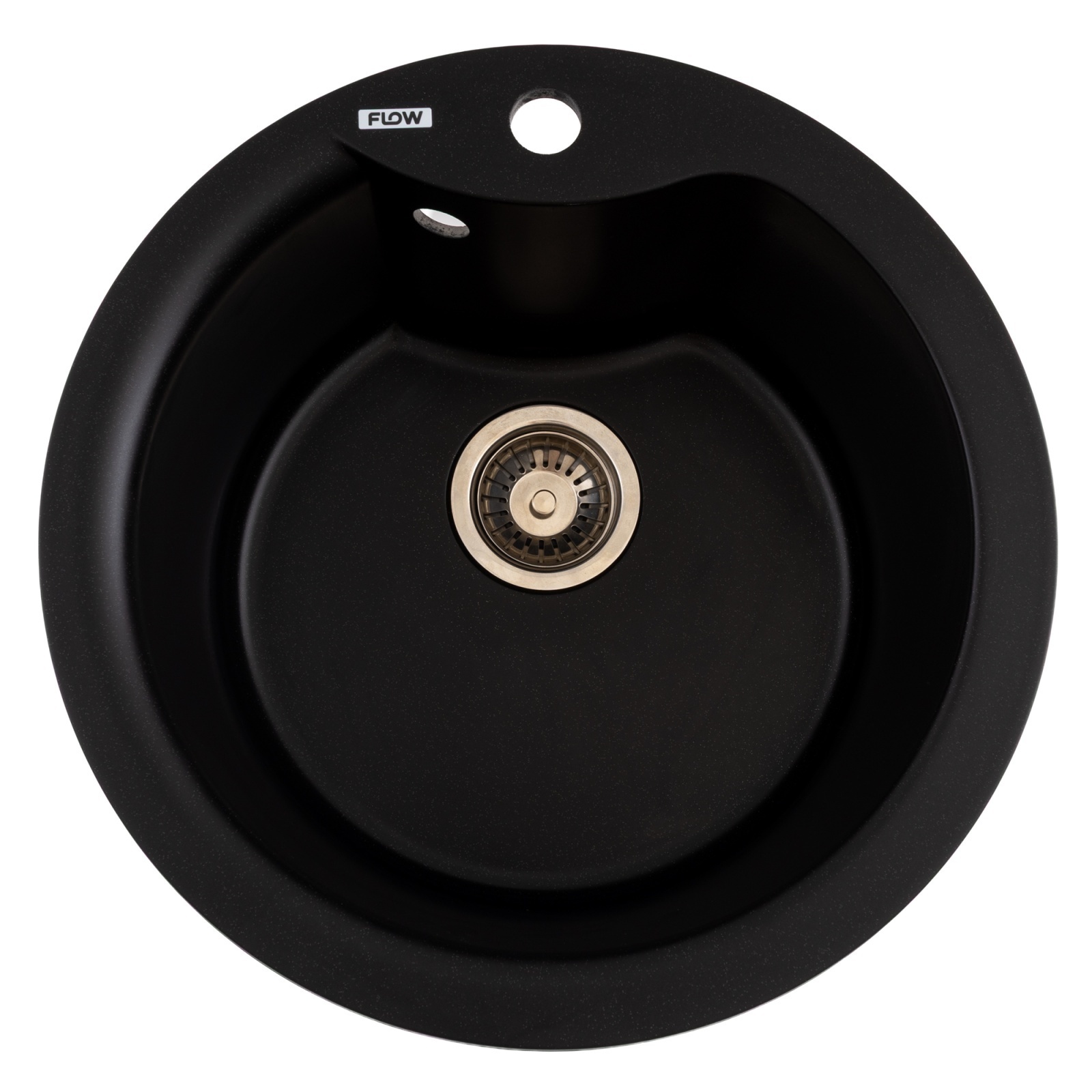 Chiuveta de bucatarie seria WAVE Black/Metallic FLOW FCB-485WBM/1