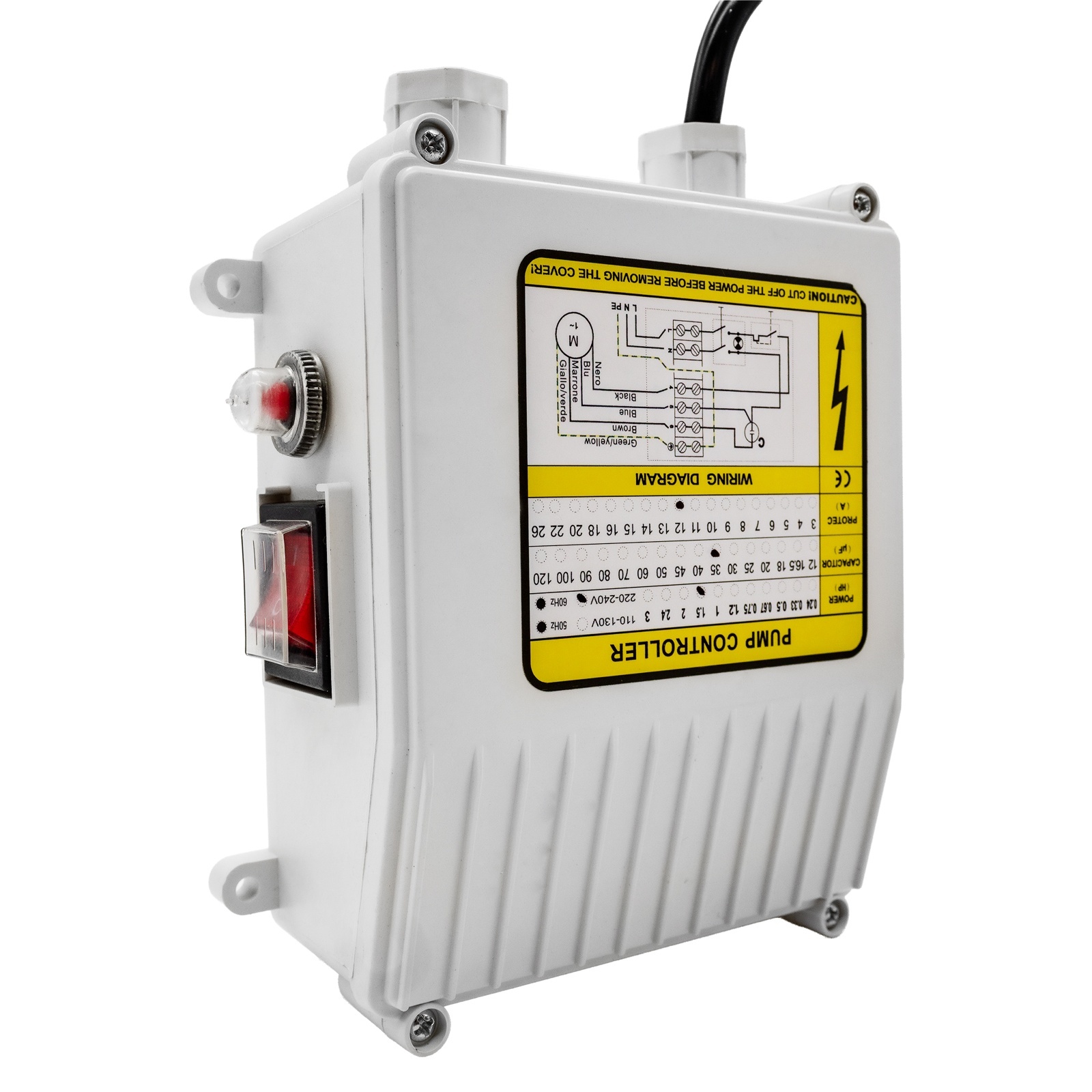 Piese și accesorii pentru pompe și aparate de stropit - Panou de control pentru pompa apa ROTOR R4SKM-150, 220V, 1100W, compatibil 4SKM-150