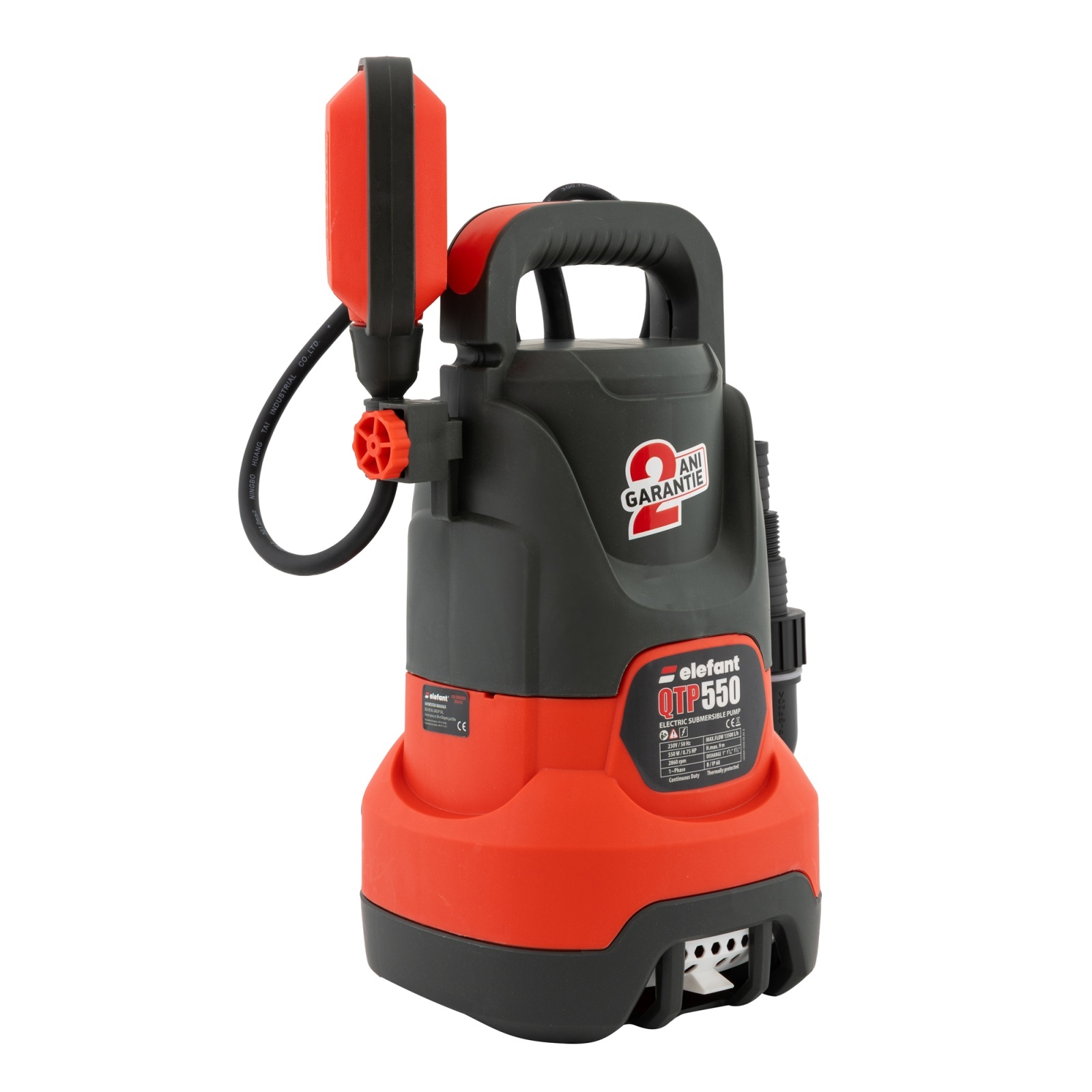Pompa submersibila pentru apa murdara si curata Elefant QTP550
