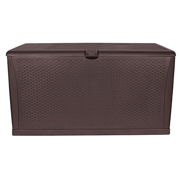 Storage Box Rattan style, coffee, hinges TM-SBR46H TOUGH MASTER