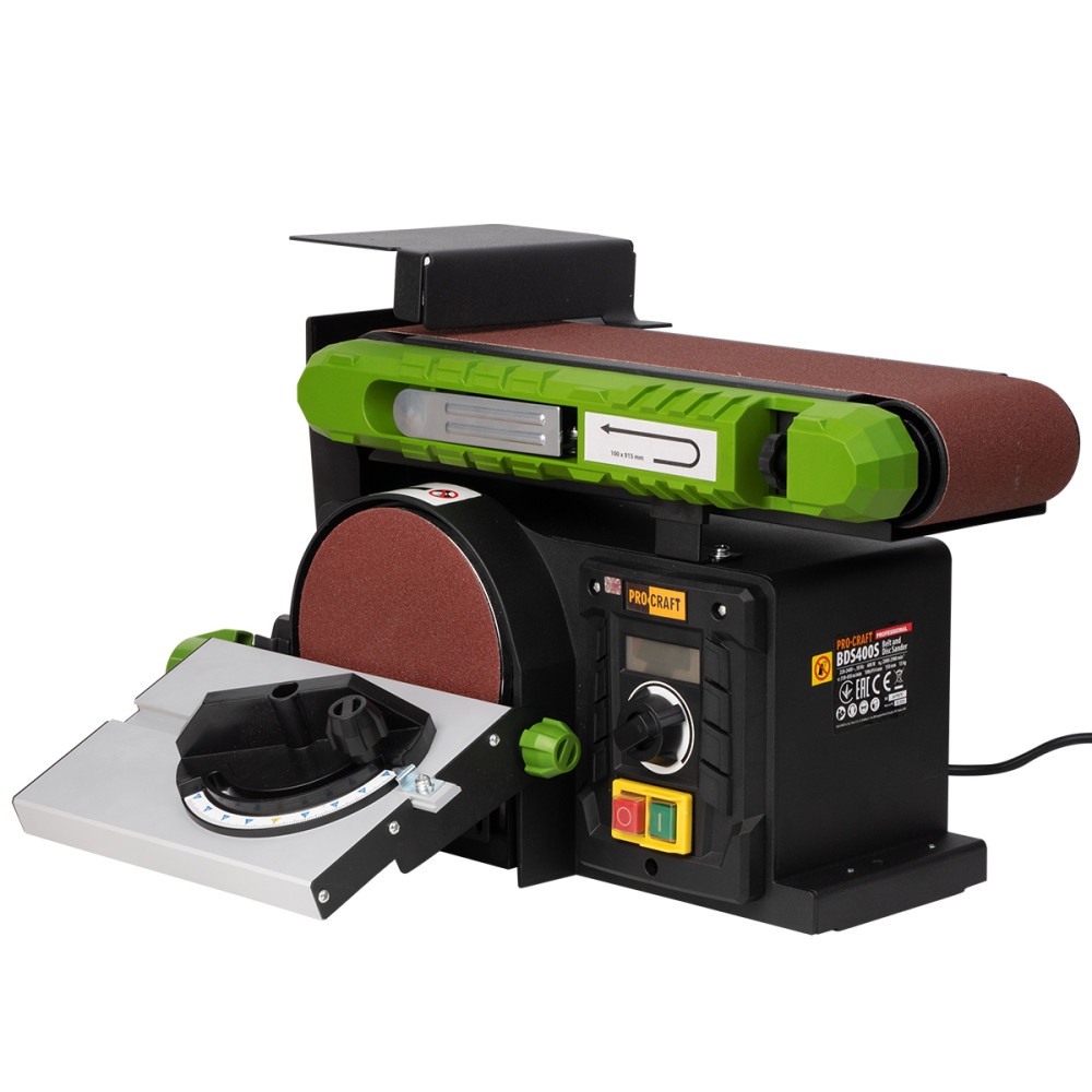 Șlefuitoare și accesorii - Masina de slefuit cu disc si banda PROCRAFT BDS400S, 400W, disc 150 mm, banda 914 x 100 mm