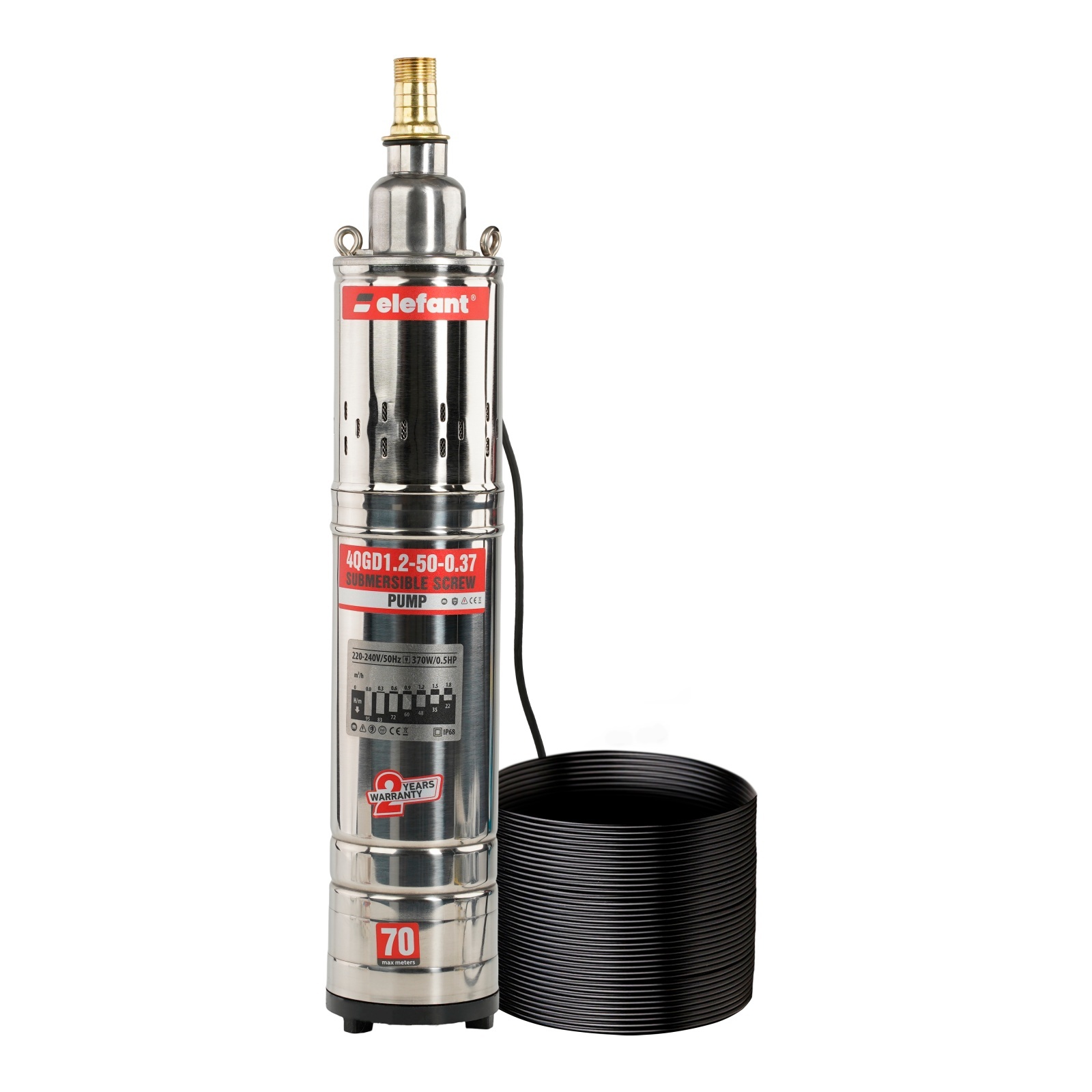 Pompa submersibila ELEFANT 4QGD1.2-50-0.37