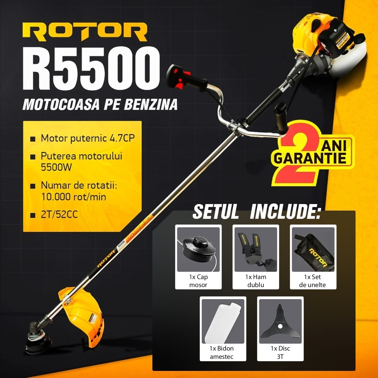 Motocoasa pe benzina R5500 ROTOR