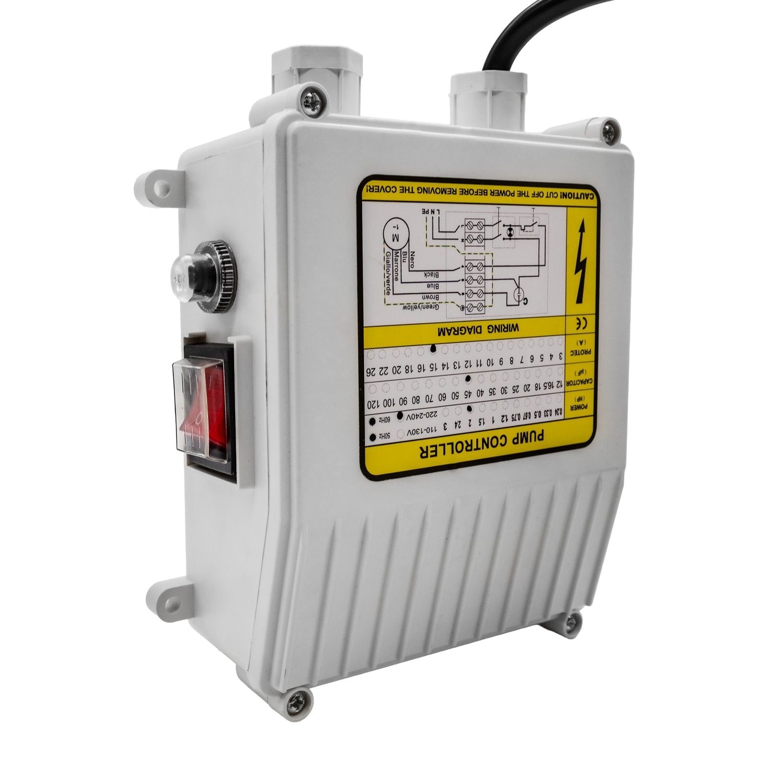 Piese și accesorii pentru pompe și aparate de stropit - Panou de control pentru pompa apa ROTOR R4SKM-200, 220V, 1500W, compatibil 4SKM-200