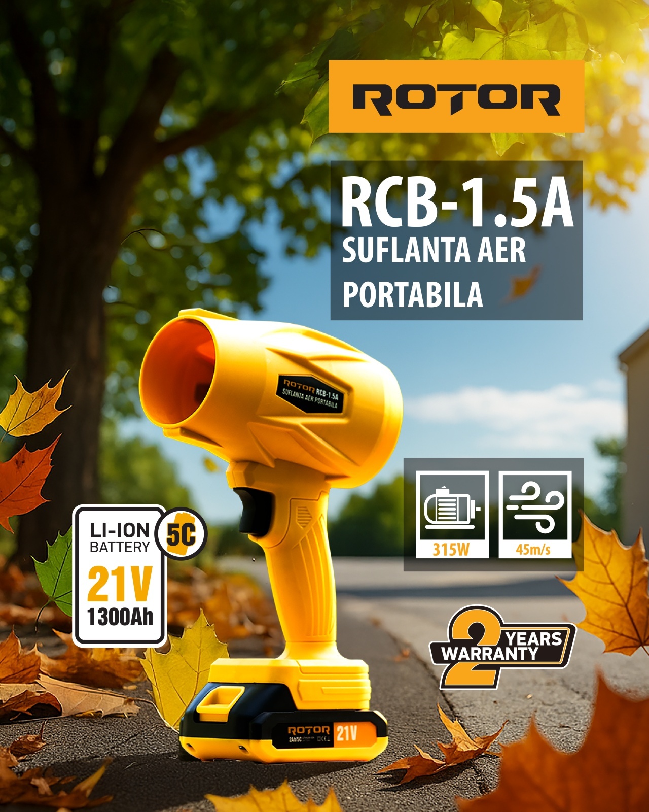 Suflanta aer pe acumulator ROTOR