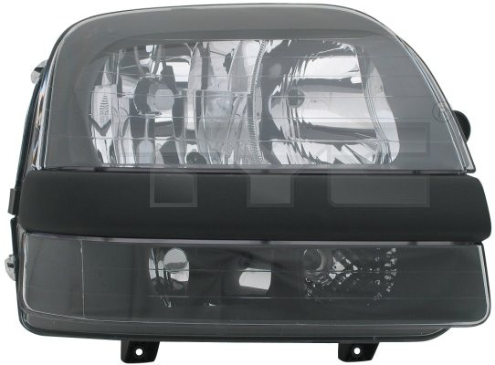 Far dreapta potrivit FIAT DOBLO, DOBLO CARGO 2000-2005 - (H1/H7, reglaj electric, fundal negru)