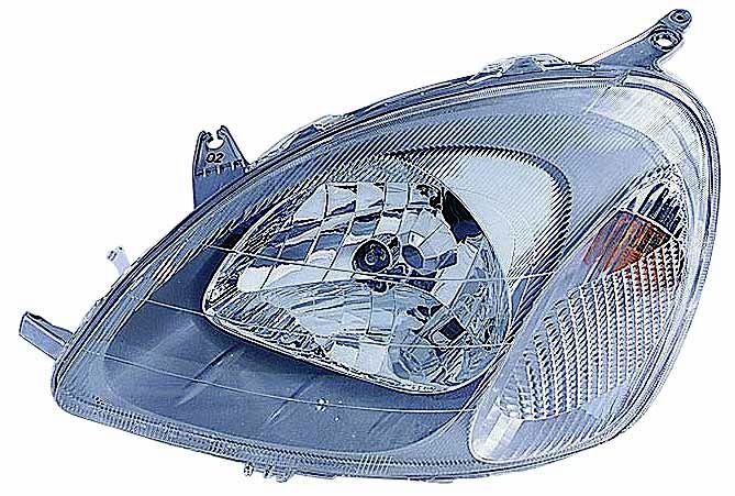 Far fata Stanga (H4, electric, cu motor, culoare semnalizator: transparent) potrivit TOYOTA YARIS